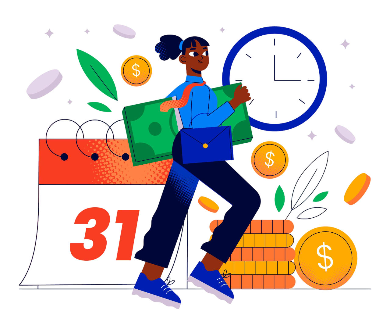 Grow business illustration